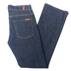 7 For All Mankind High Waist Dark Wash Boot Jeans